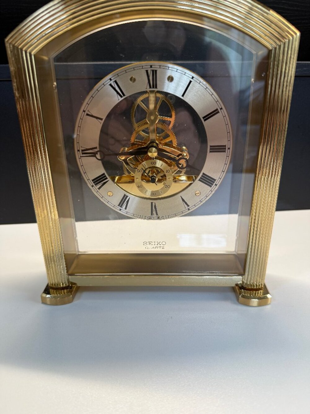 Seiko Quartz Skeleton Mantel Clock